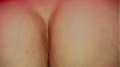 Solo dildo riding NoFace_PAWG with butt plug