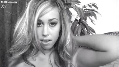 Naturally Busty Carly Has A Hardcore Fuck With Her Man On The Bed - 1 image