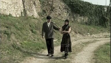 The Dirty Farmer Pisses in the Field Before Getting Her Ass Fucked by a Passerby - 2 image