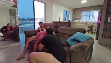 I was horny and my husband brought a friend home, I had to give it to both of them! Part 2 - 3 image