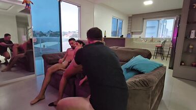 I was horny and my husband brought a friend home, I had to give it to both of them! Part 2 - 5 image