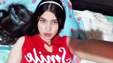 The best cowgirl with a tight pussy makes him cum inside (REAL HOMEMADE)