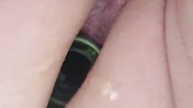 I secretly stuck my neighbor's hose connector up my hungry ass...
