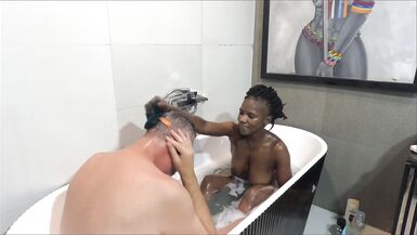 Fucking My Lover in the Bath and Have a Nice Orgasm on His Dick - 3 image