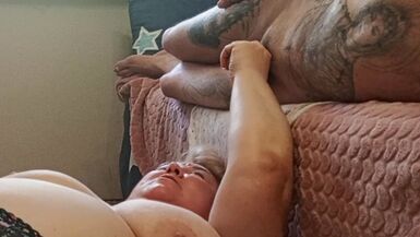 I jerk off my dick and cum in my mother-in-law's mouth - 1 image