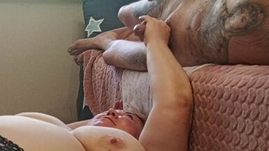 I jerk off my dick and cum in my mother-in-law's mouth - 10 image
