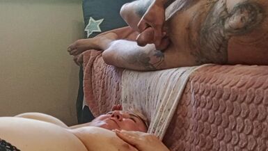 I jerk off my dick and cum in my mother-in-law's mouth - 12 image