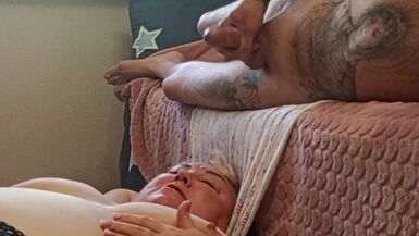 I jerk off my dick and cum in my mother-in-law's mouth - 15 image