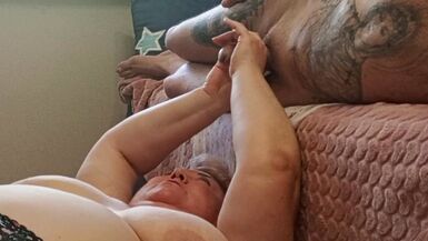I jerk off my dick and cum in my mother-in-law's mouth - 2 image