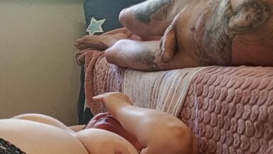 I jerk off my dick and cum in my mother-in-law's mouth - 5 image