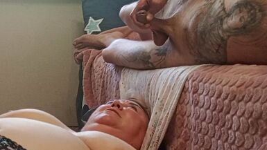 I jerk off my dick and cum in my mother-in-law's mouth - 6 image