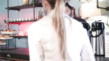 Girlsway - Bunny Colby and Jezabel Vessir Ignite Hot Interracial Scissoring After Coffee Shop Flirt - 1 image