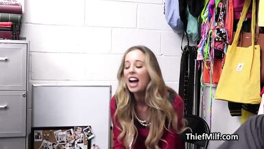 Married milf thief gets on her knees to avoid jail - 3 image