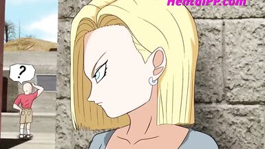 Android 18 ( Dragon Ball Z ) Prostitute Outdoor ( Cartoon Parody ) - 1 image