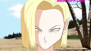 Android 18 ( Dragon Ball Z ) Prostitute Outdoor ( Cartoon Parody ) - 4 image