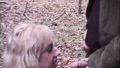 MILF with Big Nipples and Big Clit Pisses in the Park and Gets Cum on Her Boots - 2 image
