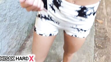 She turned 18 and called her friend to take her virginity in the woods - 5 image