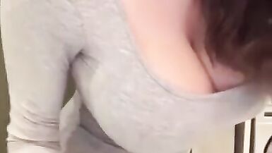 Stepmom with milky tits sucks a big cock - 11 image