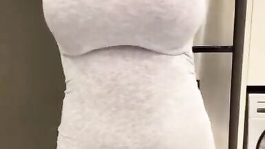 Stepmom with milky tits sucks a big cock - 12 image