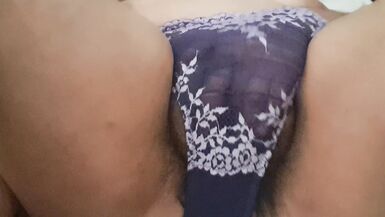 wet and hot vagina is masturbated in panties. - 12 image