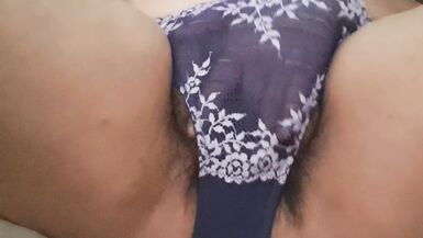 wet and hot vagina is masturbated in panties. - 13 image