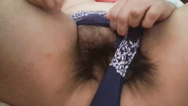 wet and hot vagina is masturbated in panties. - 5 image