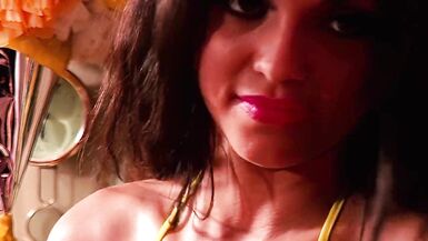 Alicia Angel Takes A Dick Deep In Her Pussy And Her Asshole - 1 image