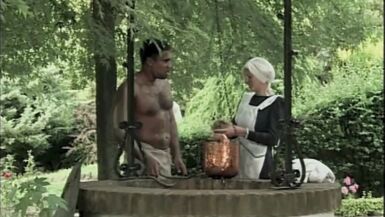 The Big Titty Maid Takes the Slave Big Cock - 2 image