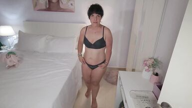I Catch My Hot Stepmom Dressing and It Ends in a Creampie in Her Big Hairy Pussy. Hairy Pussy Close up - 2 image