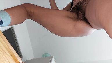 Sexy milf, hairy pussy, big ass, vacuum cleaner. - 10 image