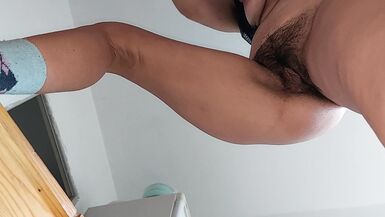 Sexy milf, hairy pussy, big ass, vacuum cleaner. - 8 image
