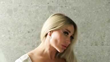 Caught his stepmother admiring her boobs - 12 image