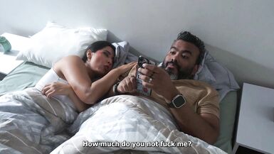 This stepmom is a hot ass milf who likes to share the bed always with her handsome stepson. - 1 image
