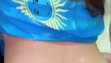Arab Stepmom Shares Bed with Hot Stepson She Need Milk on Her Ass - 8 image