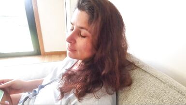 Stepson Riskily Fucked Stepmom on the Couch - 1 image