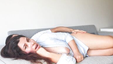 Stepson Riskily Fucked Stepmom on the Couch - 6 image