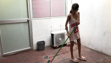 I Convince My Sexy Stepsister To Fuck Us While My Parents Are Not Home. - 1 image