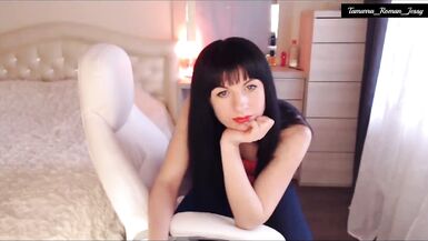 Tamarra Roman aka Jessy Red Blouse-Jeans Striptease Titty Tease Pussy Finger2019-06-30