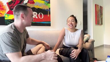 Behind the Scenes with Latina MILF Mariana Sandoval and Andres Acosta - 4 image