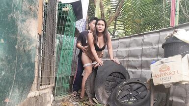 PINAY MILF CHEATS AND PUBLIC FUCK AT FARM AND FUCK AFTER IN RESTROOM BY HUSBANDS FRIEND - 4 image
