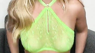 Green Lingerie Glass Dildo