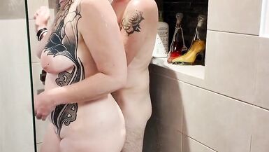 My Husband and Lover Take a Shower Before Eating - 3 image