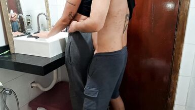 Catching the maid in the bathroom while the wife sunbathes - 12 image