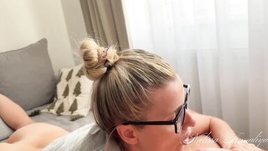 Hot stepmom sharing CUM with stepson's own load. CUMSWAP PERV FAMILY - 2 image