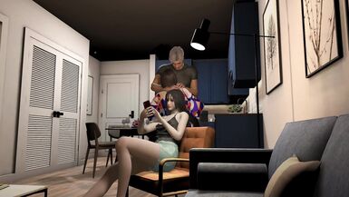 My girlfriend caught me fucking her mother l 3D animation Hentai - 6 image