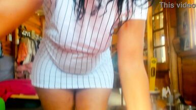 Big Ass Ebony hot milf in panties teaser clip...