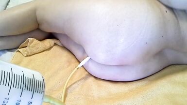 A large syringe of boiling milk enema - Royal moans - 5 image