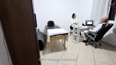 Gabi SweetCoupleStories gets fingered by her doctor during anal exam & gives a steamy handjob in panties - 2 image