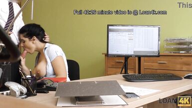 MILF gets shafted by horny agent for cash in loan4k interview - 7 image