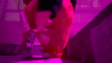 Artemisia Love flaunts her long legs in high heels & smokes outside while flaunting her foot fetish